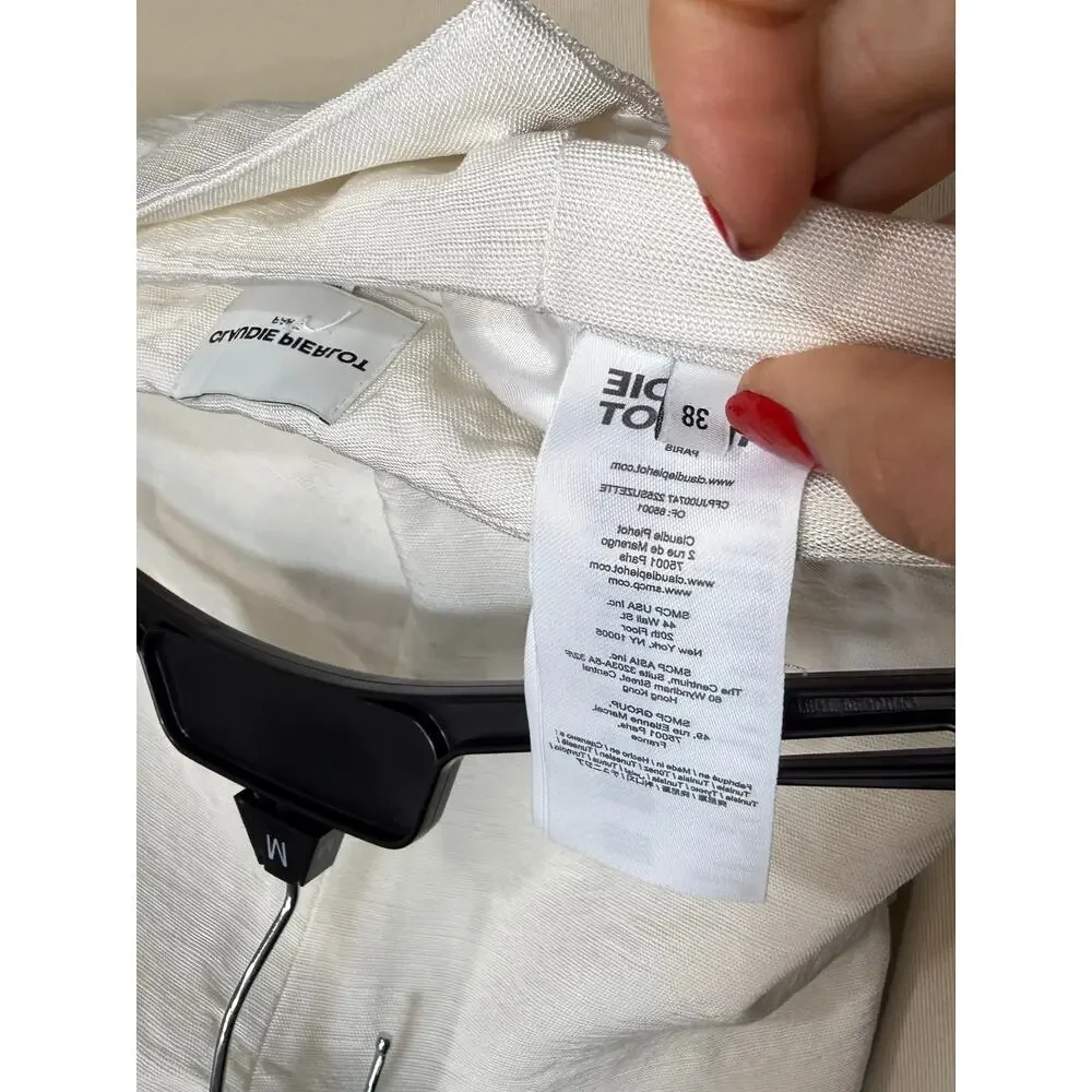 Claudie Pierlot Suzette white Skort Size 38 (US 6)